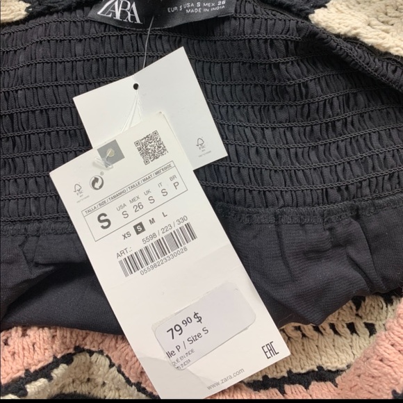 Zara Crochet Trim Black Dress - Picture 7 of 12